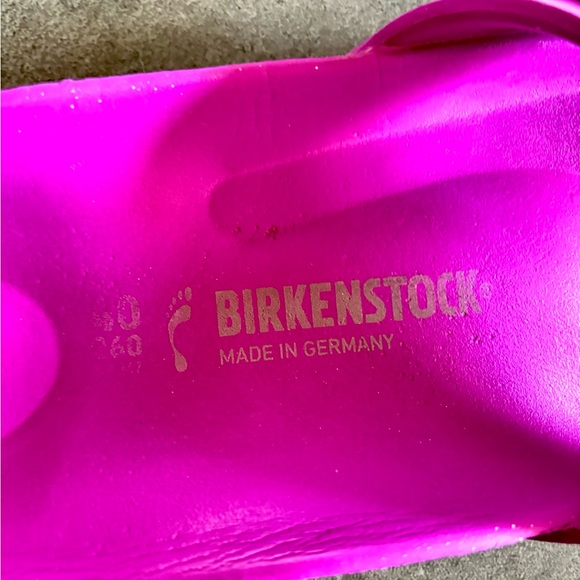 BIRKENSTOCK Eva Madrid Pink-Purple Rubber Buckle lightweight Slides Sandals 40/9 - Picture 6 of 7